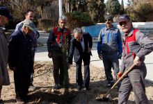 گزارش تصویری از آئیین درختکاری و تقدیر ازهمکاران فضای سبز دانشگاه